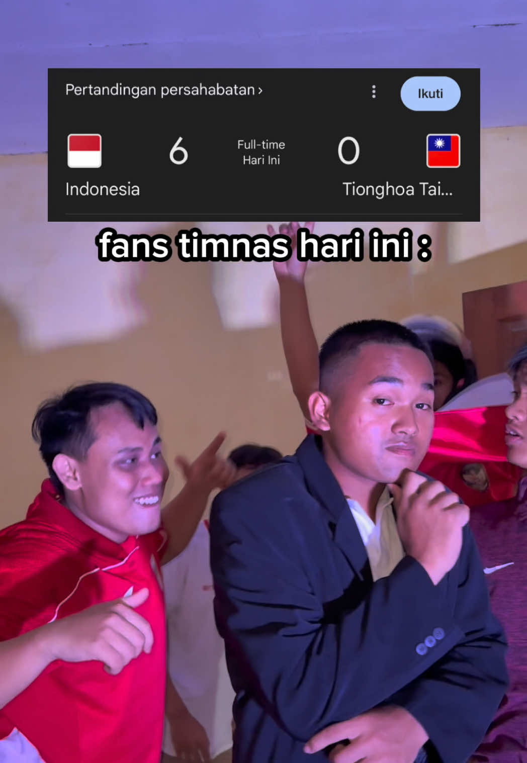 fans timnas sama patrick kluivert tersenyum malam ini #pov #timnasindonesia #timnasday 