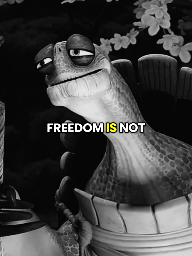 Freedom  #oogwaymotivation #successjourney #freedom #oogway #oogwayquotes 