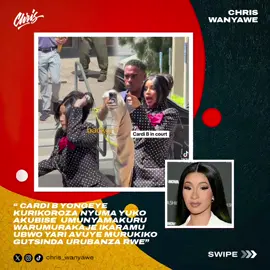Cardi B yatakaje ubwitonzi bwe ku wa Kabiri imbere y’urukiko i Alhambra, California, nyuma y’uko umugabo yamubajije niba atwite umwana wa Offset mu bijyanye n’amakuru yari avugwa ku mukinnyi wa Buffalo Bills, Stefon Diggs. Uyu muhanzi w’umuraperi, wari uvuye mu rukiko ako kanya, ntiyishimiye icyo kibazo na gato. Yarashwe ikaramu mu gahinda maze aravuga ku buryo bukaze ati “baha agaciro abagore.” Umurinzi we yihutira kumujyana mu modoka, ariko we yakomeje kuvuga ibyo atekereza. Iki gikorwa cyafashwe na videwo na TMZ. Ibi byabereye imbere y’urukiko ku mugoroba wo ku wa Kabiri. Cardi B yari arimo asohoka, undi muntu utari ku mashusho yamubajije niba afite impungenge ku byerekeye ububyeyi bwa Stefon Diggs, kuko Offset yari yariboneye ko atwite umwana wabo wa kane. Iri jambo ryatumye Cardi B arakara. Yihutira guterura ikaramu ayirasa mu muntu maze aravuga mbere yo gusubira mu modoka ye. Umurinzi we yahise yinjira, amuyobora mu modoka ubwo yakomezaga gusubiza. Igisubizo cya Cardi B cyerekanye ko atazaguma mu gutinya. “Baha agaciro abagore, cyangwa se…,” yabwiye uwo muntu mbere yo kuva aho. Mu gitondo cyo ku wa Kabiri, ubwo yinjiraga mu rukiko, Cardi B yari yaratinze kwirinda ikibazo nk’icyo cy’ubutwite. Ariko kugeza ubu ntiyigeze atangaza niba atwite undi mwana na Offset. Amakuru ya Cardi B na Offset hamwe n’ikibazo cya Stefon Diggs Umubano wa Cardi B na Offset wahoranye amacakubiri mu itangazamakuru. Aba bombi bashakanye kuva mu 2017 kandi basangiye abana. Offset kenshi avuga amagambo akomeye ku buzima bwabo bwite, kandi amagambo ye aheruka ku “Mwana wa kane” yongeye gutuma abantu bavuguruzanya. Ubu, izina rya Stefon Diggs ryaje kuvugwa ubwo abantu ku mbuga nkoranyambaga batangiye gutekereza ku rukundo hagati y’uyu muhanzi w’umuraperi, umugabo we, n’uyu mukinnyi wa NFL. Icyo gihe imbere y’urukiko cyagaragaje ukuntu Cardi B arambiwe aya makuru. Ntiyigeze agira isoni zo gusubiza abamubwira amagambo atamushimisha, yaba ku mbuga nkoranyambaga cyangwa mu maso y’abantu. Igikorwa cyo ku wa Kabiri cyo guterura ikaramu cyerekanye ko Cardi B atazemera ko abantu bamubaza ibibazo by’umwihariko, cyane cyane ku muryango we n’umubiri we. Mu gihe abafana bakomeje kuganira ku magambo ya Offset no ku ruhare rwa Stefon Diggs, Cardi B yagaragaje neza ko atiteguye ko abantu bamubaza ibibazo ku butwite bwe. #chriswanyawe #tiktokrwanda  #rwandatiktok #viral #tiktokviral 