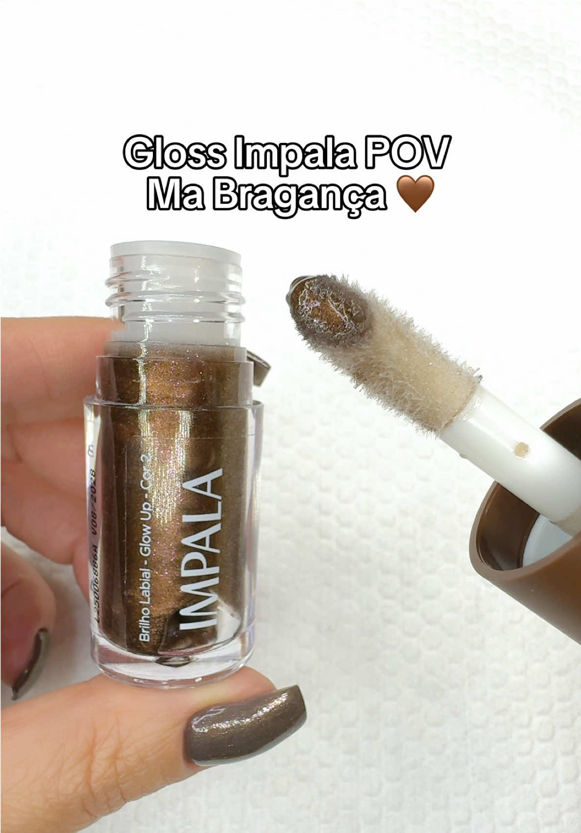 Gloss Impala POV Ma Bragança marrom muito lindo  Cole o ID no buscador do Mercado Livre:  Gloss Impala Ma Bragança KNIZMF-Y06H @Mercado Livre Moda  #lipgloss #impalapov #glosslabial #OMelhorDaBeleza #MercadoLivreModa