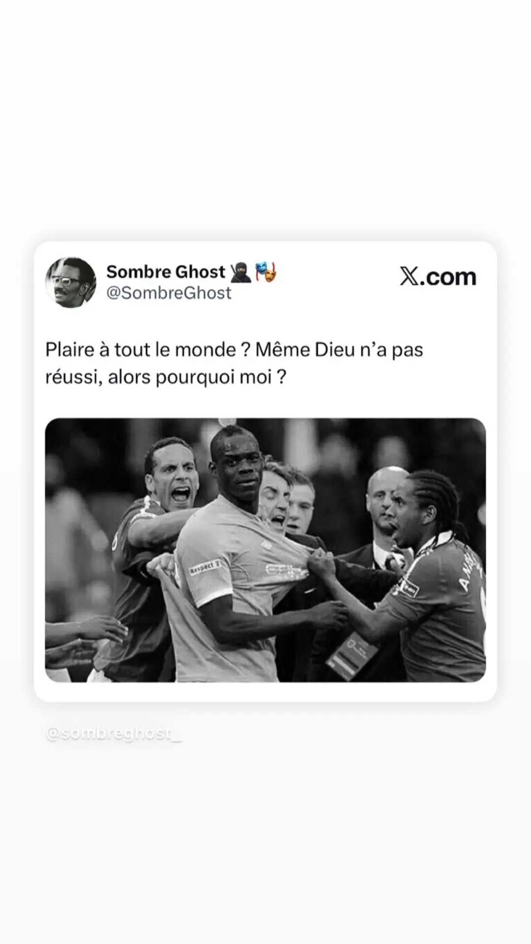 On passe trop de temps à vouloir satisfaire les autres, à s’adapter à leurs attentes, à leurs jugements, à leurs regards.  Mais la vérité est simple : plaire à tout le monde est une illusion.  Même le plus grand, même Dieu, ne fait pas l’unanimité.  Alors pourquoi sacrifier ton authenticité pour une quête sans fin ?  Reste toi-même, et laisse les bonnes personnes t’aimer pour qui tu es vraiment. #citation #citationdujour #motivation #fyp