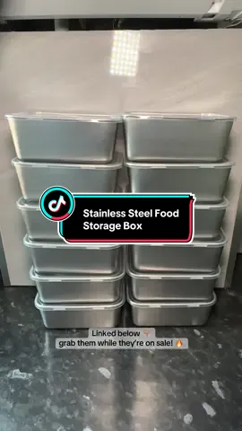 Stainless Steel Food Storage Box#stainlesssteel #foodstorage #containers #fridgeorganization #foodcontainers 