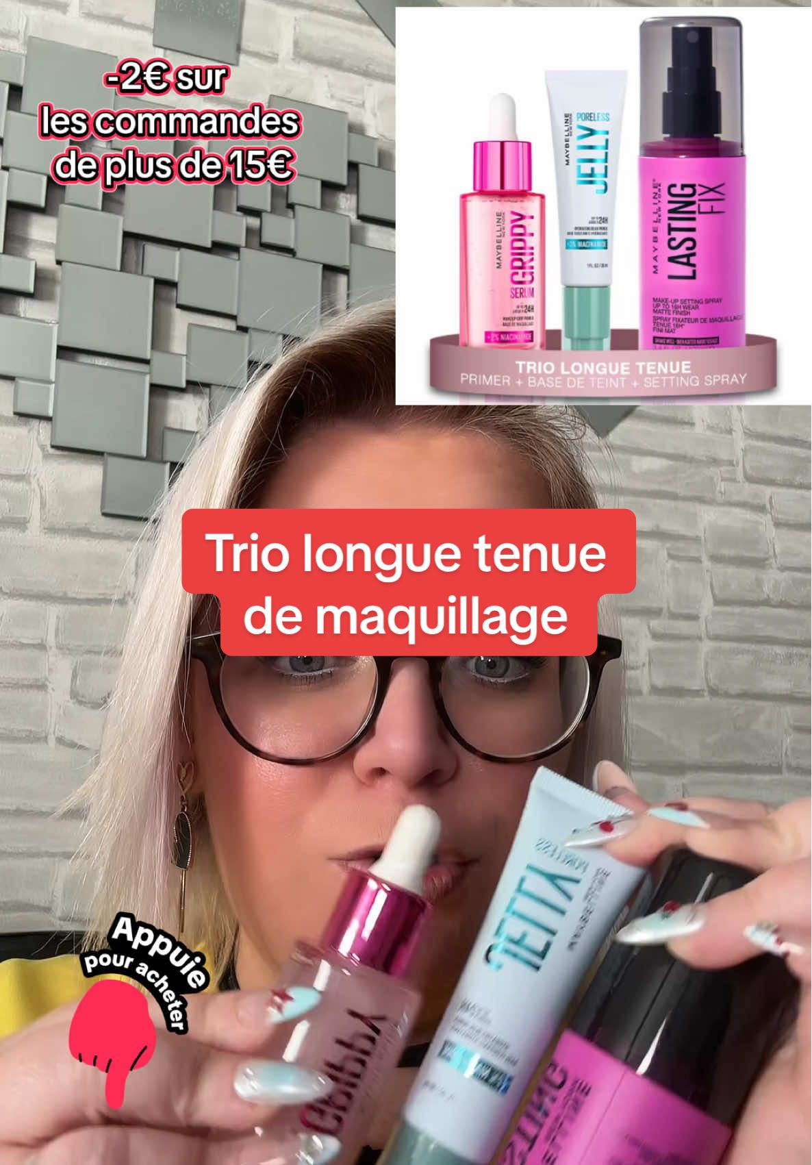 Clique sur le panier pour commander #maybelline #serum #makeup #makeuphacks #tiktokshop  