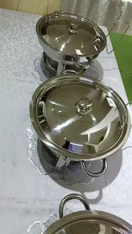 Timeless elegance. Set of 3 chafing dishes, 18000/-. Shop address:  The Nextgen Mall, along Mombasa road, next to the Eka hotel. Ground floor shop number 7. 0725.44.14.88 #chafingdish #buffet #nairobitiktokers #eventplanner #foryoupage 