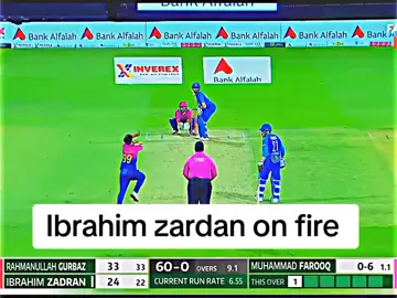 Ibrahim zardan on fire today Afghanistan vs uae live match #tiktokgrowth #viral #contentcreator #fypシ #afgvsuae #foryoupage #foryou #trending 