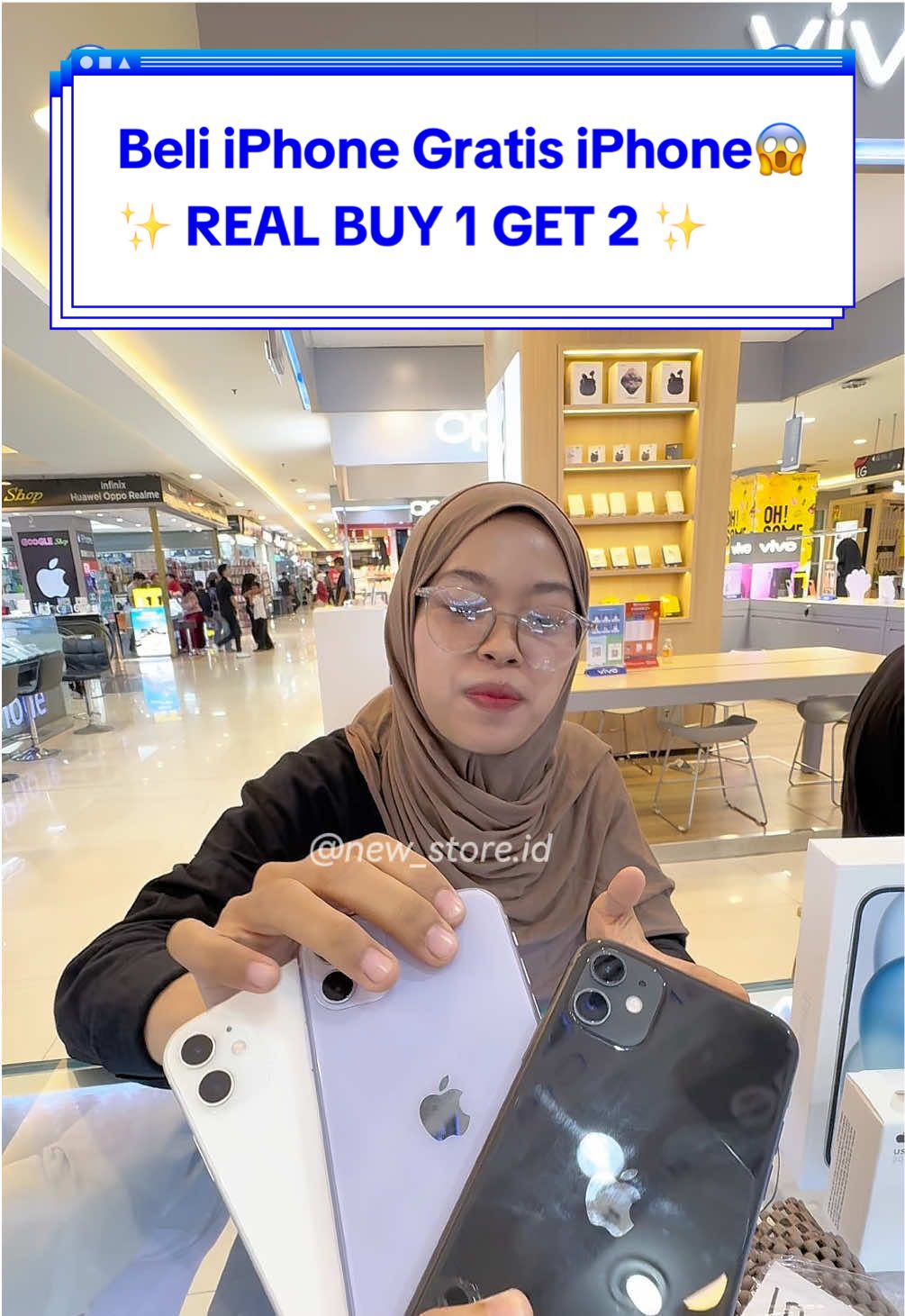 Membalas @laaa 🎉 SEPTEMBER SURPRISE DOORPRIZE! 🎁 Sampai akhir bulan ini, kamu bisa MENANGKAN HADIAH PULUHAN JUTA RUPIAH hanya dengan belanja kredit di NewStore! 😍 ✨ Hadiah-hadiahnya? Gak main-main kak! 🔹 10 Android GRATIS 🔹 3 iPhone 11 GRATIS 🔹 Uang Tunai Rp5 Juta GRATIS 🔹 20 Smartwatch GRATIS 🔹 10 Kipas Angin GRATIS 🔹 10 Rice Cooker GRATIS 🔹 100 Powerbank GRATIS 🔹 100 Payung GRATIS 🔹 50 Tas GRATIS 📌 Caranya gampang banget: Cukup beli produk apapun secara kredit di NewStore, dan kamu otomatis masuk undian! 📝 Syarat kreditnya juga simpel banget, Kak: Bawa KTP Asli Minimal usia 19 tahun Sudah punya penghasilan ( apa saja boleh usaha / kerja ) 📍 Alamat NewStore: Tangerang City Mall – Lantai LG, Blok D51C–D52C (Patokannya masuk lewat Lobby Perintis ya Kak!) 🕐 Buka setiap hari: 11.00 – 21.30 WIB ⚠️ Hati-hati! Beda toko, beda promo! Pastikan belanja di NewStore 2 & 3 ya, Kak! Buruan! Promo berlaku sampai 30 September! 🎊 #NewStore #PromoSeptember #kreditiphonemurah #KreditiPhone #iphonegratis 