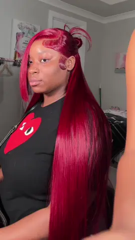 Get this 30inch 99j wig $109 from @Hot Star Hair So tea 😻 Very true to length & full!  BOOK ME 🎀 