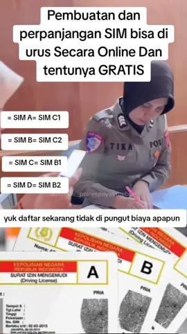CARA & SYARAT BIKIN SIM GRATIS 3.043 SE_INDONESIS#korlantaspolri  #simonline #simgratis #fyp