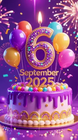 Birthday Template 6 September 2025 #birthday #happybirthday #hppybirthdaytoyou #ulangtahun #hbd 