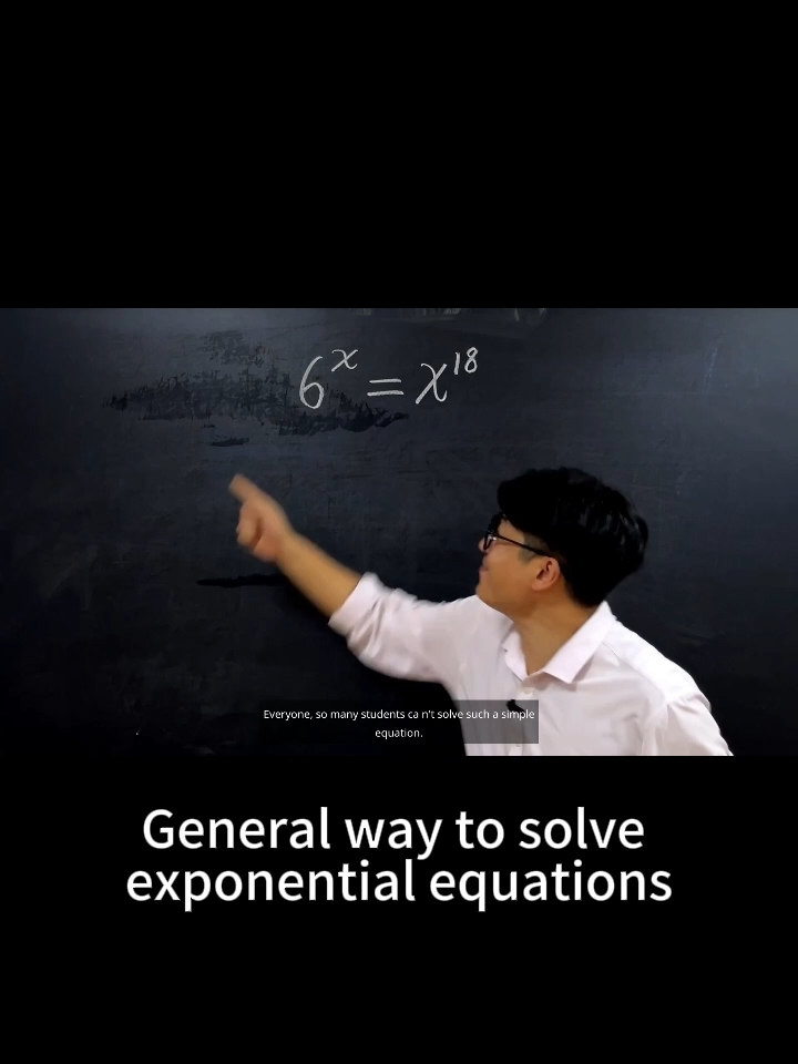 General way to solve exponential equations #education #thinking #maths #math #mathematics #equation