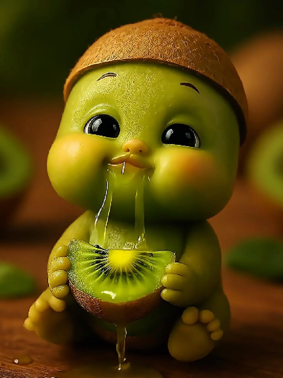 🥝💦 Kiwi got so wild it started eating itself! 🤯 Water splashes out of its mouth — total fruit chaos 😂 Would YOU dare to watch this juicy madness? 👀 #kiwi #AIcontent #weirdfood #fruitchaos #funnyAI #viralvideo #trend2025 #crazyfood #aiart #tiktokfun