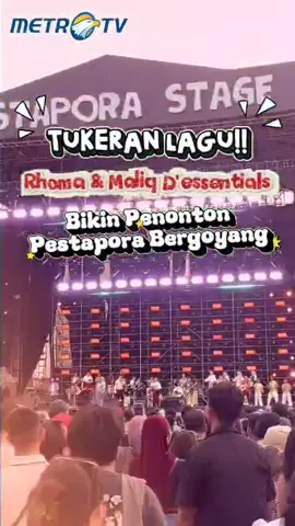 Rhoma Irama bawain 'Kumpul Bocah' terus MALIQ & D'Essentials bawain 'Begadang'? Ehh..... ini serius nggak ketuker kan? 😅 Ternyata cuma di Festival Musik Pestapora 2025 mereka saling tukeran lagu nih gais! Menurut kalian cocok nggak? 😆 #RhomaIrama #MaliqAndDEssentials #Pestapora2025 #FestivalMusik