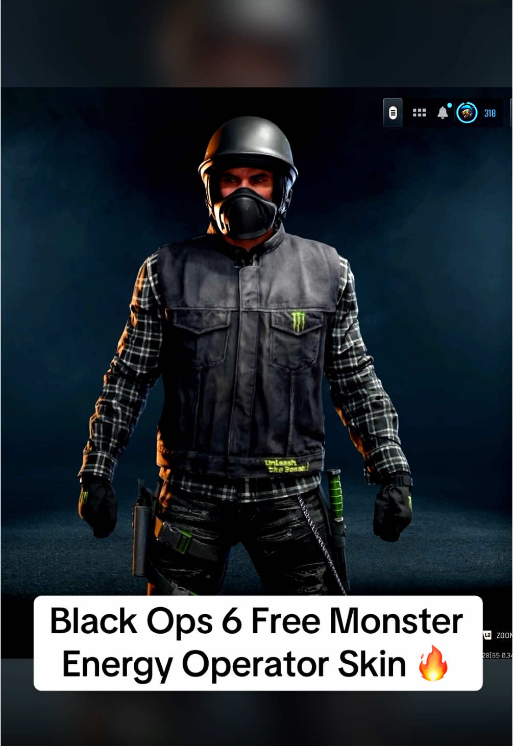 Black Ops 6 Free Monster Energy Chill Flannel Operator Skin 🔥 #BO6 #BlackOps6 #BlackOps #Monster #MonsterEnergy #Warzone #Zombies #Season5Reloaded #CallofDuty #Free 