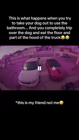 The laying back down and groaning is what does it for me😂😂 WHAT TOPPED IT OFF WAS THE DOG STILL GOING TO THE BATHROOM no care in the world!😭  . . . #mustwatch #therodriguezfamily #fallingoveradog #fypシ゚viral 