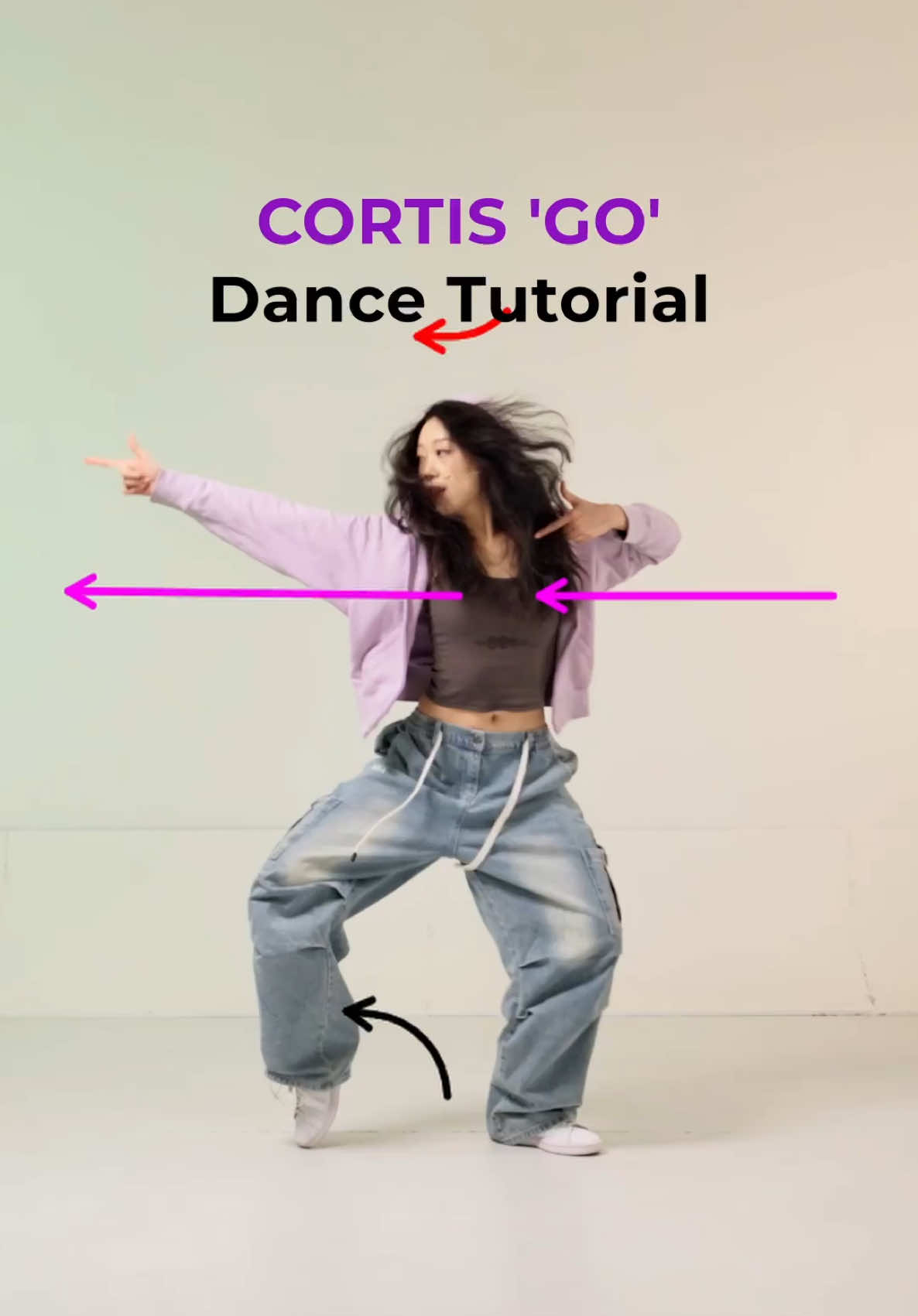 CORTIS ‘GO!’ dance tutorial, slowed, mirrored, with singsinging #cortisgo #go #cortis @cortis_bighit 