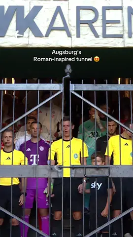 @FC Augsburg‘s new Roman-inspired tunnel is class 🤌 #fussball #bundesliga #fca 