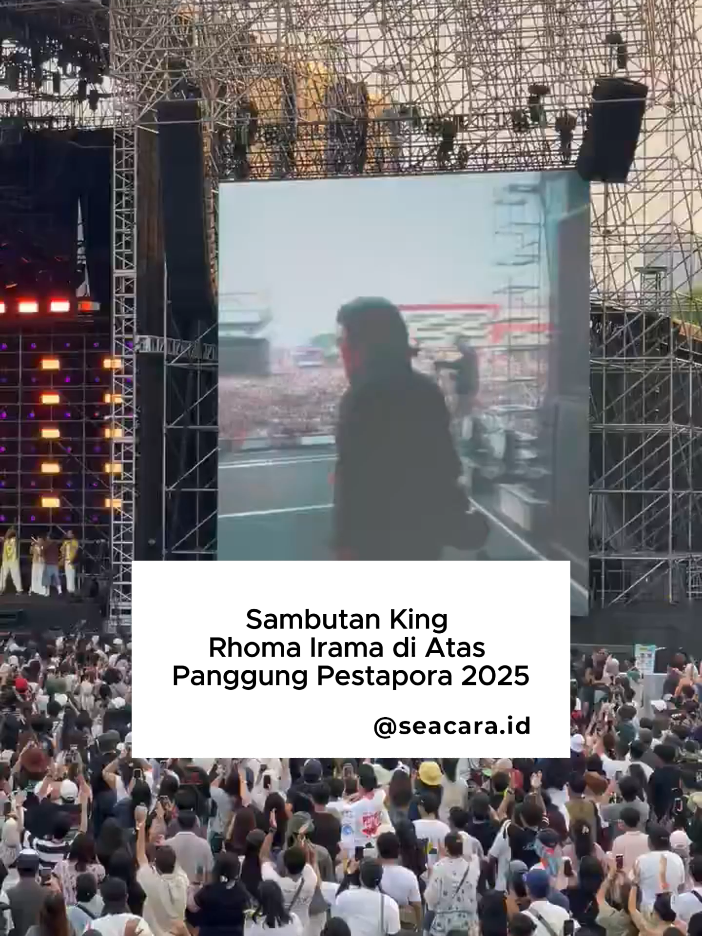 Sambutan King Rhoma Irama di Atas Panggung Pestapora 2025 #seacara #pestapora #pestapora2025 #jakarta #sejakarta #RhomaIrama