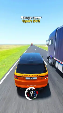 Which Car Overtake The Truck Safely? #beamngdrive #car #rangeroversvr #bmw3series #fordtaurus  @VEO🏅 