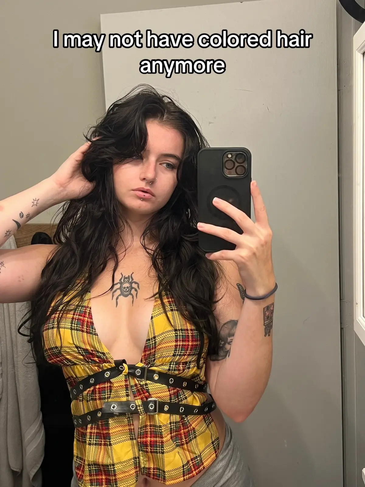 Should I keep the dark hair? Orrrr do something different again