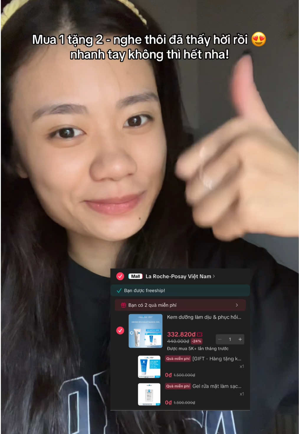 Mua 1 được 2 kem B5, nghe thôi đã thấy hời rồi 😍 nhanh tay không thì hết nha! #LRPVN #larocheposay #larocheposaycicaplast #cicaplast #chamsocda 