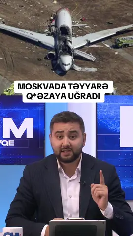 Moskvada təyyarə q*əzaya uğradı #moskva #təyyarə #qəza #xəbərlər #gündəm 