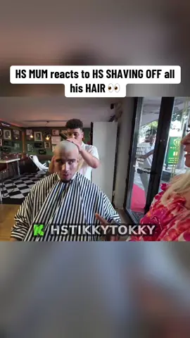 HS MUM reacts to HS SHAVING OFF all his HAIR 👀 #hstikkytokky 