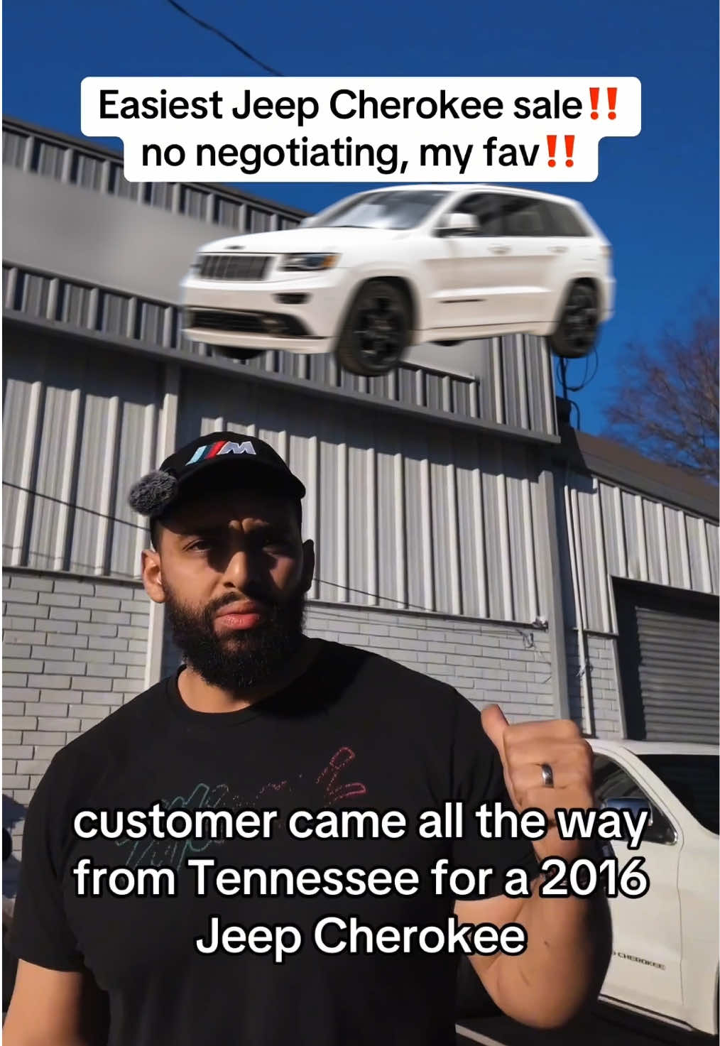 A Jeep Cherokee sale with no negotiating? My favorite kind of car deal. This customer drove all the way from Tennessee, and we were able to get him in and out with his new car in record time. #cars #cardealer #dealership #cardealership #carsales        