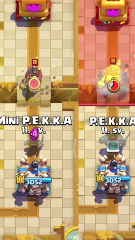 Comparison between Pekka VS Mini Pekka  #clashroyale  #supercell  #pekka  #minipekka 