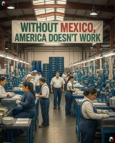 Without Mexicans America wouldn't be no powerhouse or thriving country Mexicans is not going nowhere Viva La Mexico 🇲🇽🇲🇽🇲🇽🤎🖤✊. #mexicantiktoks #america #workhard #thriving #mexico 