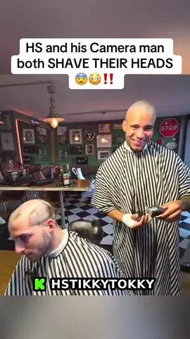 HS and his Camera man both SHAVE THEIR HEADS 😨😳‼️ #hstikkytokky #uktiktok #ukcomedy #tiktokuk #hairline 