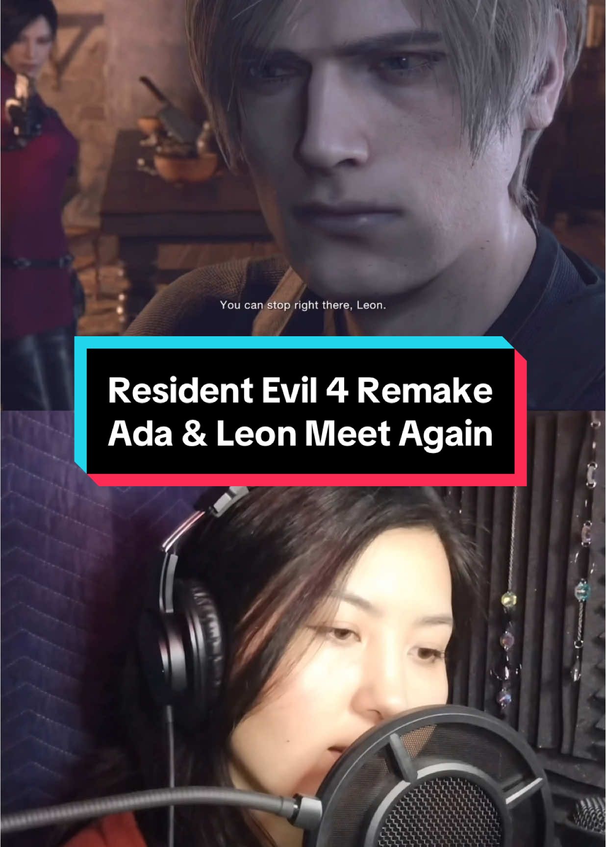 Voicing Ada Wong in the Resident Evil 4 Remake video game: the reunion scene.  Note: I’m not the original VA. Original VA is Lily Gao.  #voiceacting #voiceactor #residentevil4 #adawong #leonkennedy 