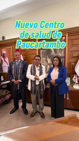 Junto a la alcaldesa de #Paucartambo anunciamos el nuevo #centrodesalud para su localidad. Seguimos #construyendosalud en todo el #Perú #Cusco 🇵🇪💪❤️