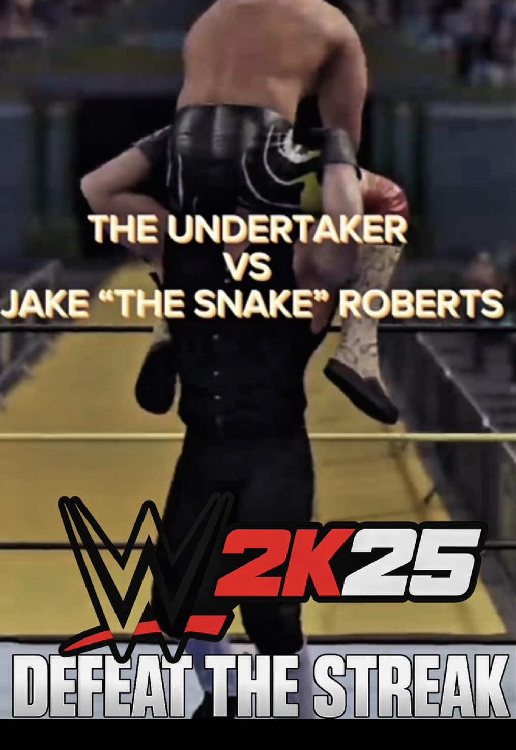 Will Jake Shock the WWE Universe and End The Streak Early? 👀🐍#theundertaker #jakeroberts #wwe2k25 
