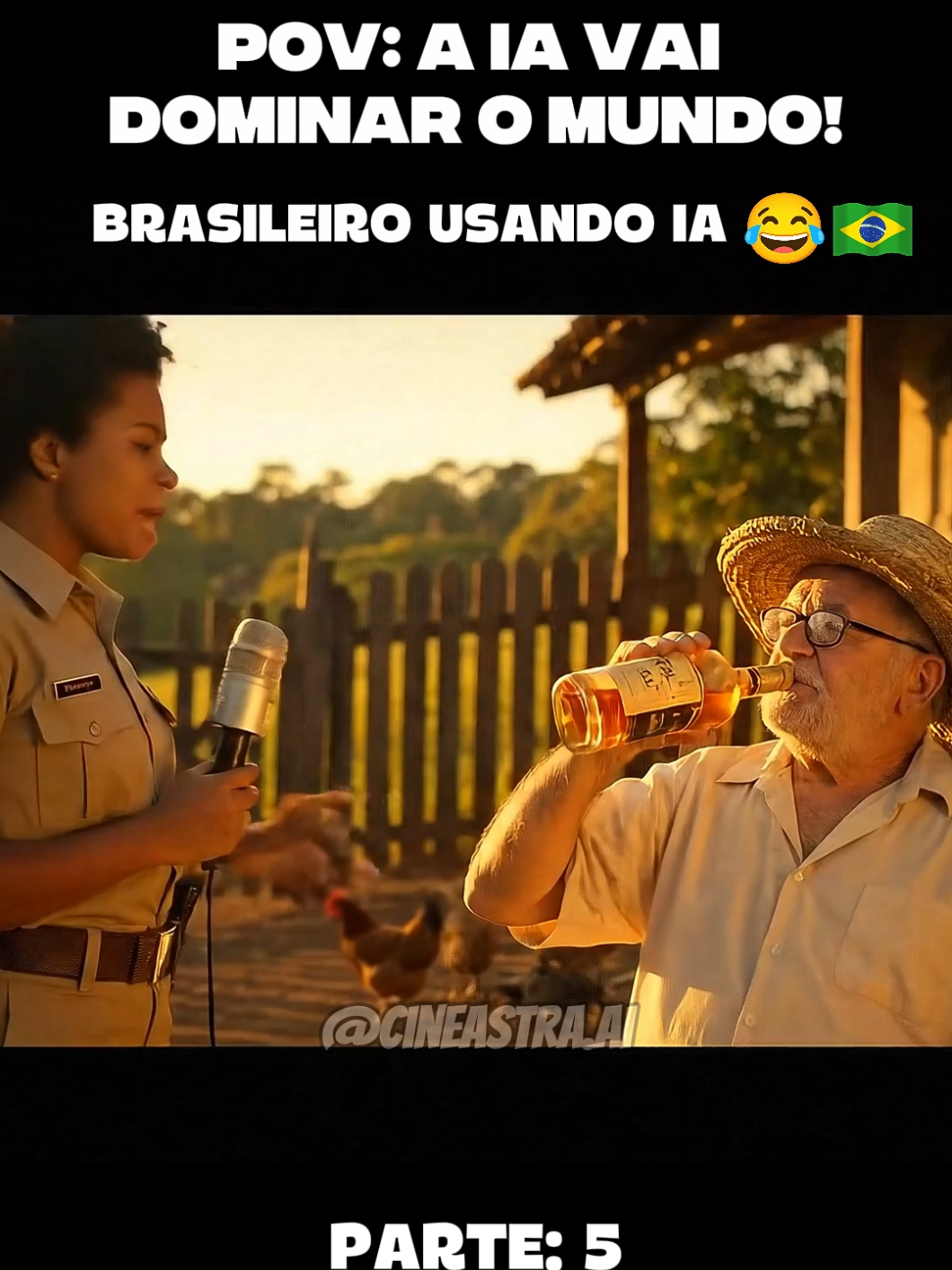Sabia que beber cachaça faz mal para saúde? #comedia #humor #ia #piada 