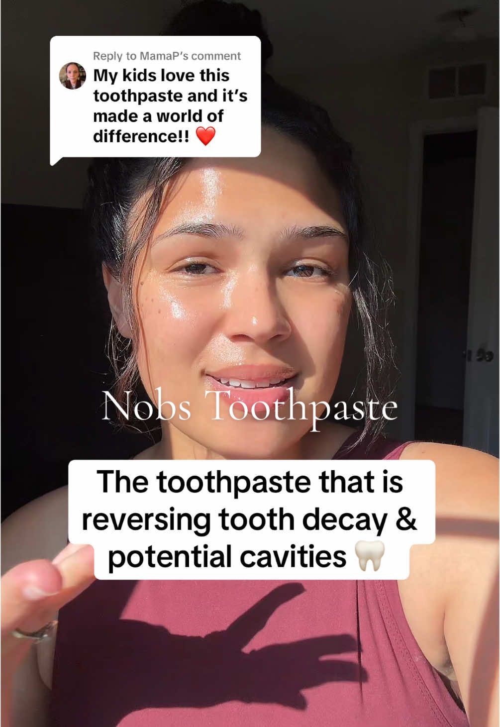 Replying to @MamaP this has made the BIGGEST difference in our household and we will not be going back. #nobs #nobstoothpaste #nobsjr #cavities 