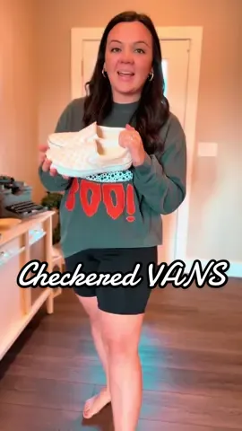 Obsessed with these tan checkered Vans 🤎✨ Free shipping makes them even better! #Checkered #SneakerTok #fallshoes #Vans #sliponshoes 