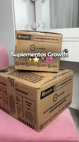 recebidos da growth 💖 Cupom: 🏷️ JULIEFREITAS #suplementos #gummy 