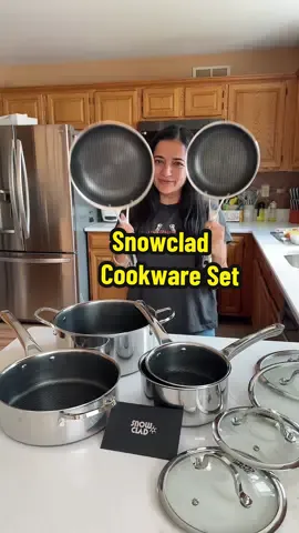 Cookware set #snowclad #snowcladcookwaresets #stainlesssteelcookware #nonstickcookware 