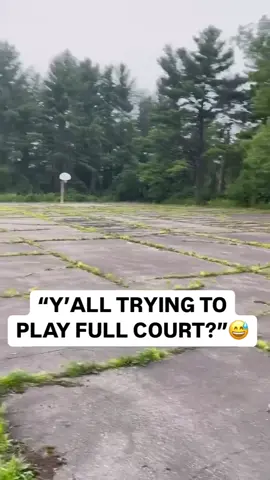 Imagine playing 5v5 here. 😂💀 (tire_goat/ig) #basketball #bball #park #NBA #hoops 