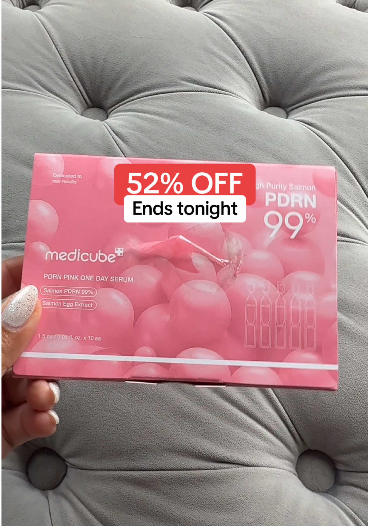 PDRN one day serum, grab yours  **Final price and shipping may vary depending on each customers available coupons. Promotion may have ended by the time you see this.  #tiktokshoprestock #tiktokshopcreatorpicks #medicube 