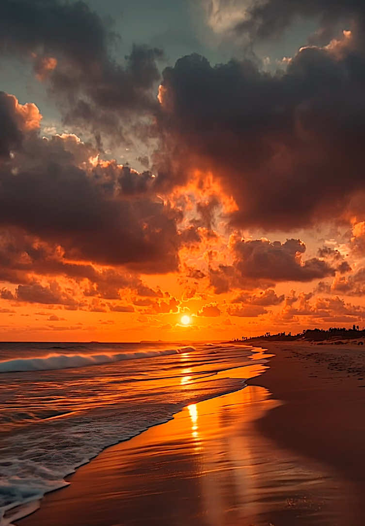 Sunset on the beach #RelaxationTV #naturelovers #sunset #forestlover #relaxingtime #foryou #naturetok #soothingvibes #calmingvideo  