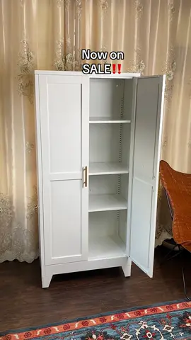 61” Metal Storage Cabinet for Kitchen Pantry, Office, Garage now on Sale  #storage #cabinet #metalcabinet #householditems #fyp 