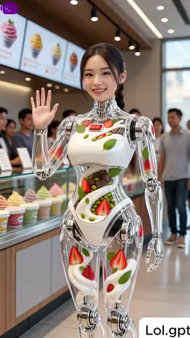 Healthy Protein Shake Dispenser Robot #futuristic #robot #technology #humanoid #proteinshake 