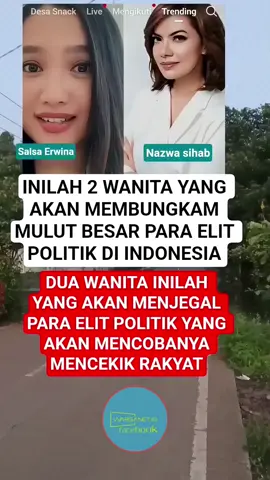 para elit politik nakal jangan main-main dengan dua wanita ini #salsaerwina #nazwasihab 