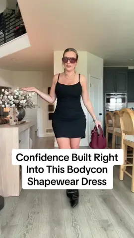 Replying to @Brown is in town🎀  This isn’t just a bodycon dress… it’s a confidence boost in clothing form! 💃 With built-in shapewear that snatches you in, built-in bra pads (so you don’t have to wear one 🙌), and adjustable straps for the perfect fit, this mini dress is ready for every date night or girls’ night out. Effortless. Flattering. No extra layers required.  @Popilush LLC  #bodycondress #shapeweardress #datenightdress #popilush #tiktokshopcreatorpicks 