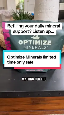 The @Optimize Minerals flash sale is LIVE for a limited time ONLY! Stock up on your favorite daily mineral support before the deal disappears! #optimizeminerals #doublediscount #resultsmayvary #minerals #wellness