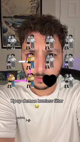 Kpop demon hunters filter is so hard 😭 #kpopdemonhunters #filter #game #filterchallenge 