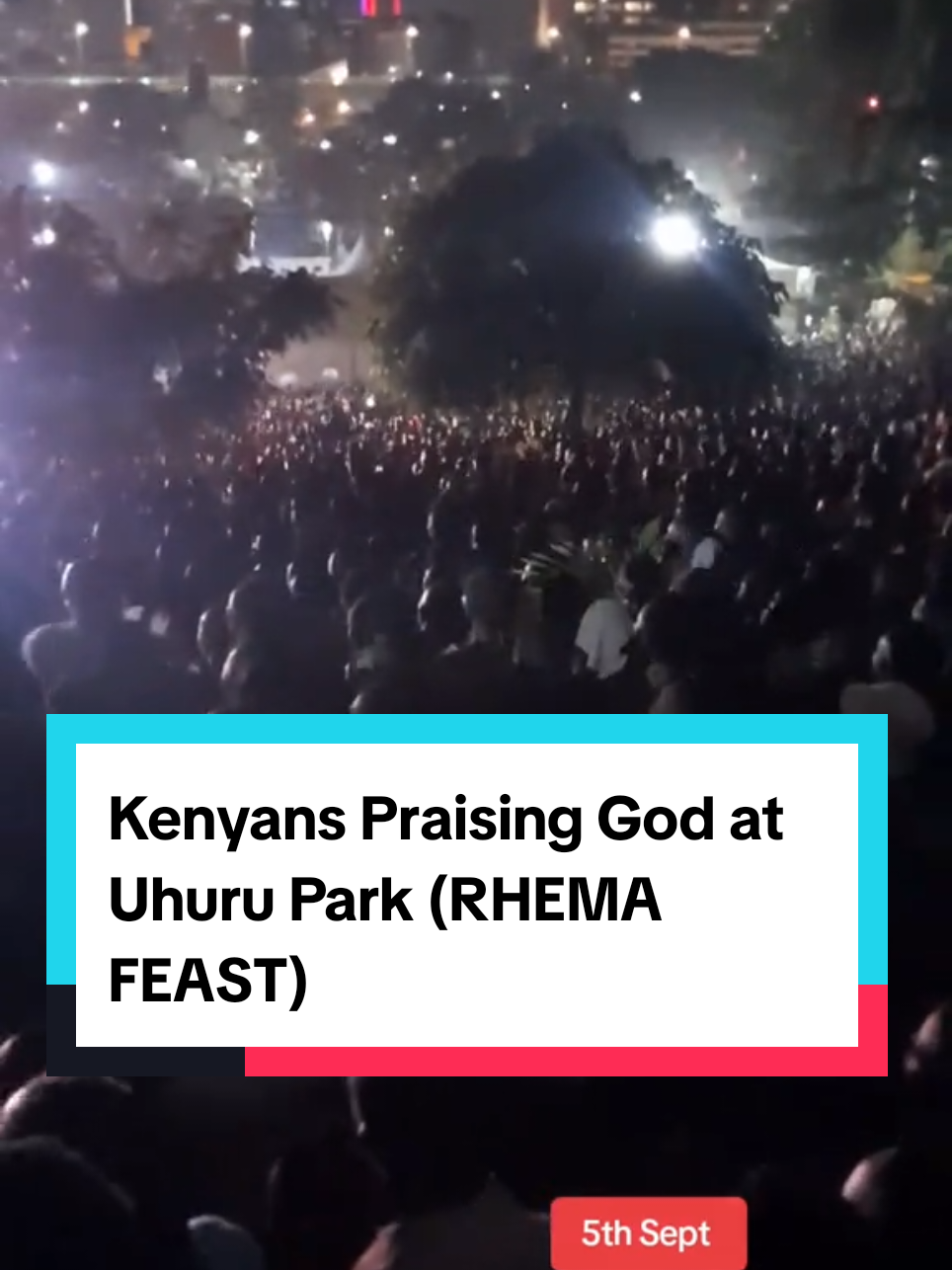 Over 80,000 Kenyans gathered at Uhuru Park to listen to the word of God from the bible, and to worship him with songs, prayer and praises. #rhemafeast #uhurupark #rhema 