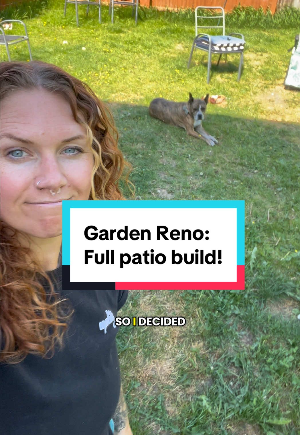 My entire patio build in one video! Including painting the fence, gardening and lots of digging and dogs - you’re welcome!  #garden #gardenproject #renovation #homeimprovement #lesbimum 