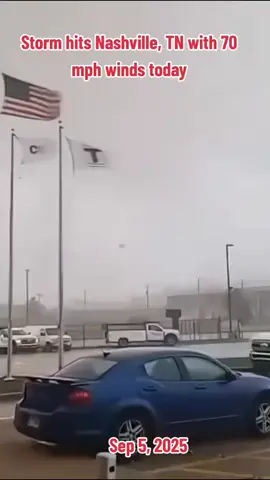 Storm hits Nashville, TN with 70 mph winds today #storm #thunderstorm #nashville #nashvilletn #nashvilletennessee 